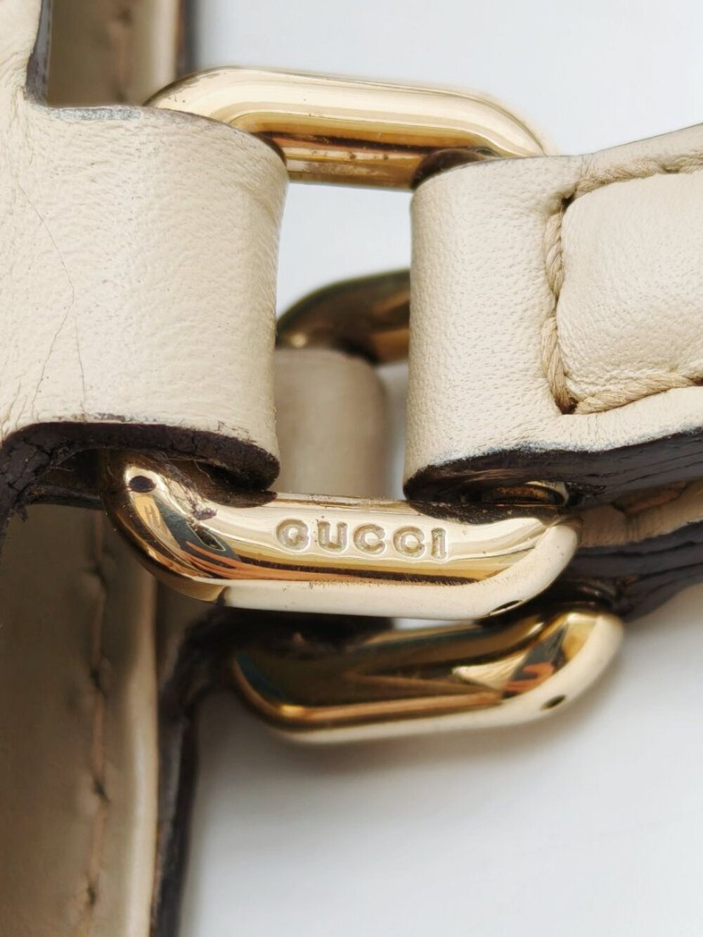 Gucci GG Monogram Canvas Web Stripe Bow Tote Shoulder Bag - Picture 10 of 15